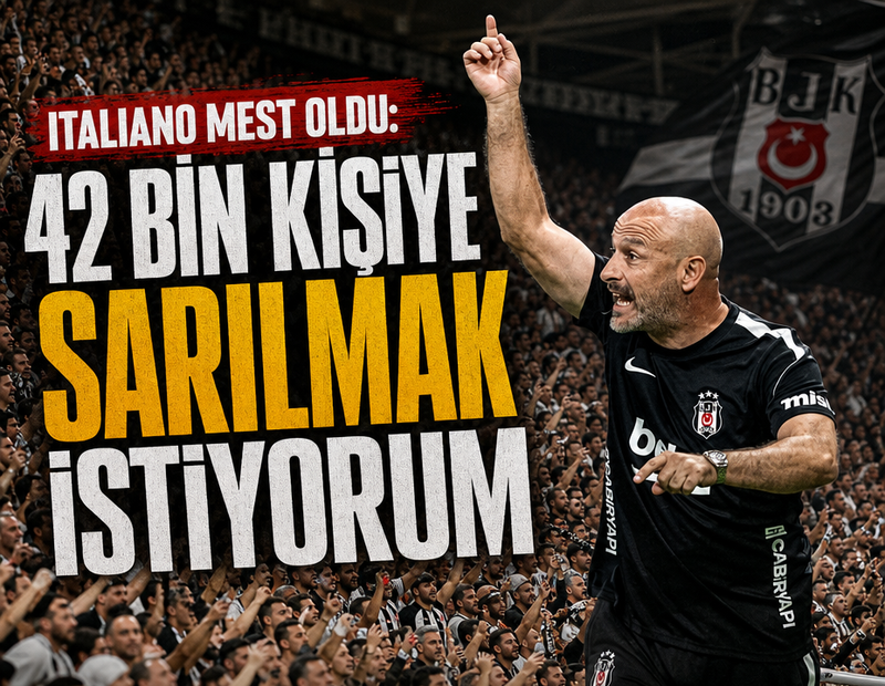 Beşiktaş Teknik Direktör Vincenzo Italiano: 42 bin kişiye sarılmak istiyorum