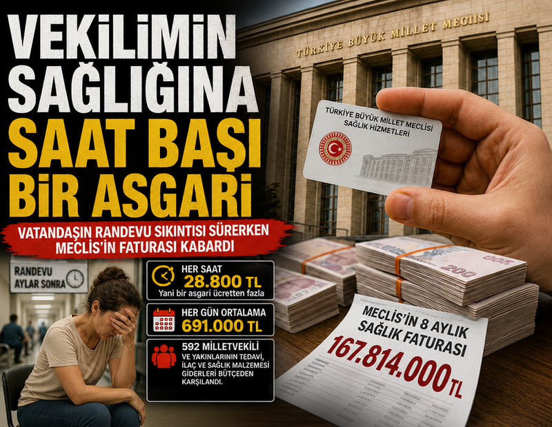 Vekilimin sağlığına saat başı bir asgari