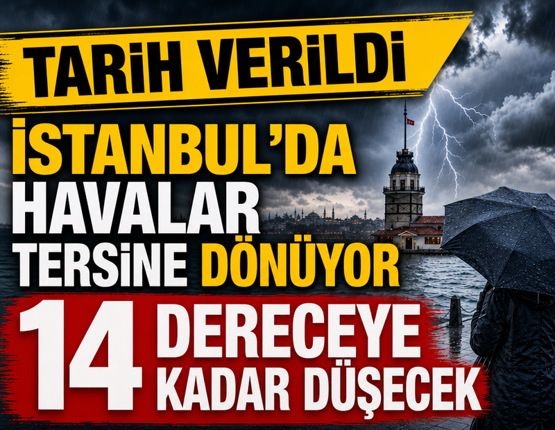 Tarih verildi... İstanbul'da havalar tersine dönüyor: Sıcaklık 14 dereceye kadar düşecek
