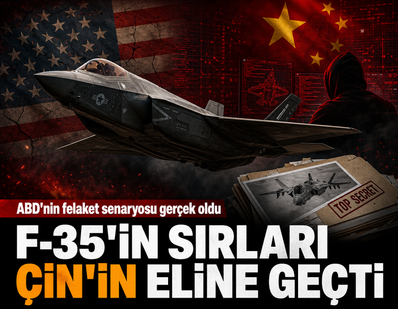 ABD'nin felaket senaryosu gerçek oldu: 'F-35'in sırları Çin'in elinde'