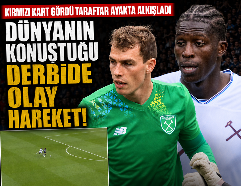 Kırmızı kart gördü ama taraftarı alkışladı! Dünyanın konuştuğu derbide olay hareket
