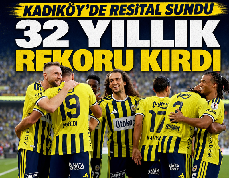 Fenerbahçe resital sundu! Tarihin en farklısı