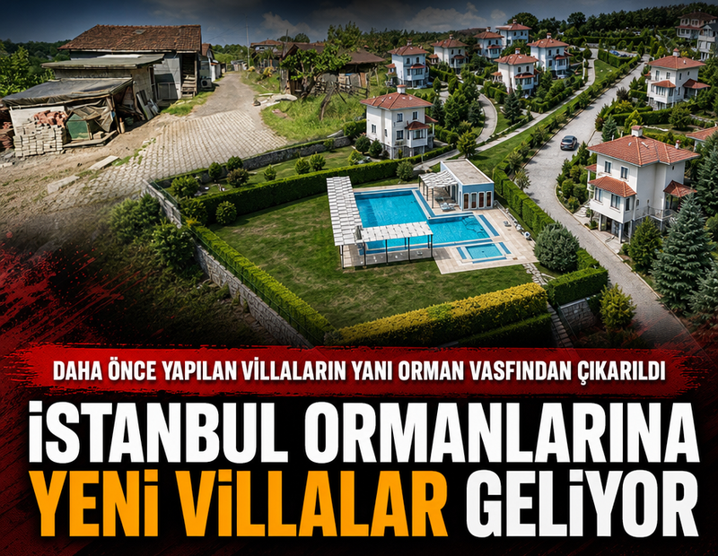 İstanbul ormanlarına yeni villalar geliyor