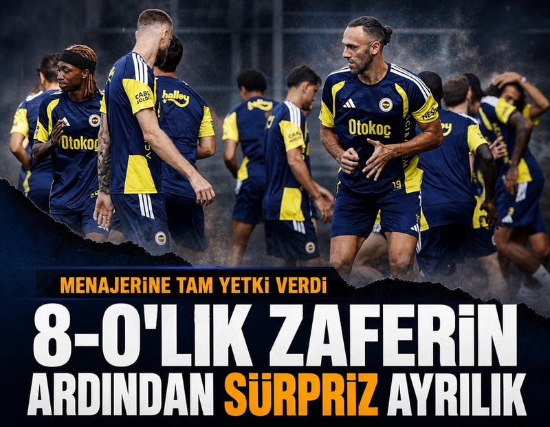 8-0'lık zaferin ardından Fenerbahçe'de sürpriz ayrılık kararı