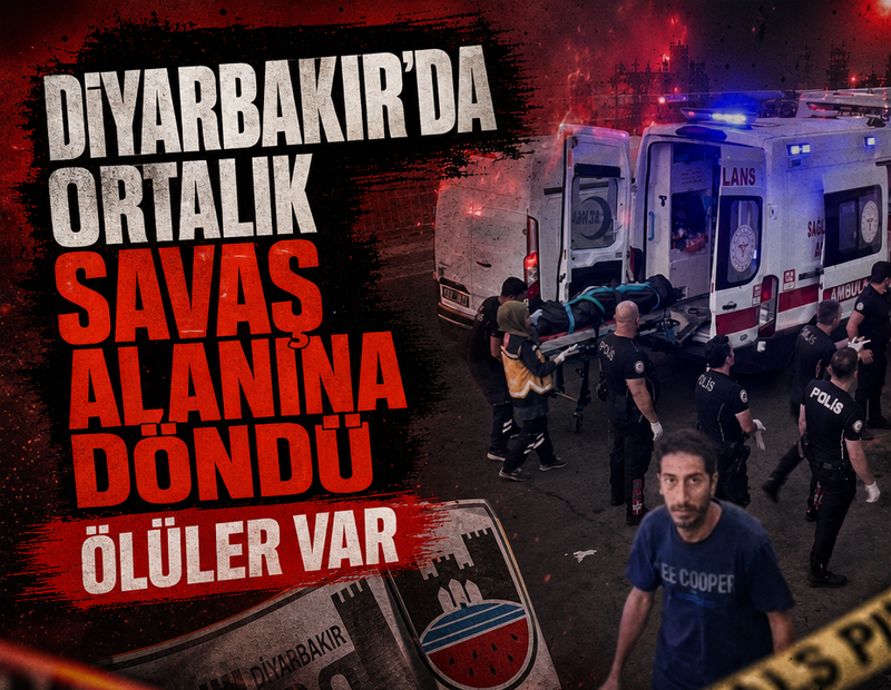 Diyarbakır'da ortalık savaş alanına döndü: Ölüler var