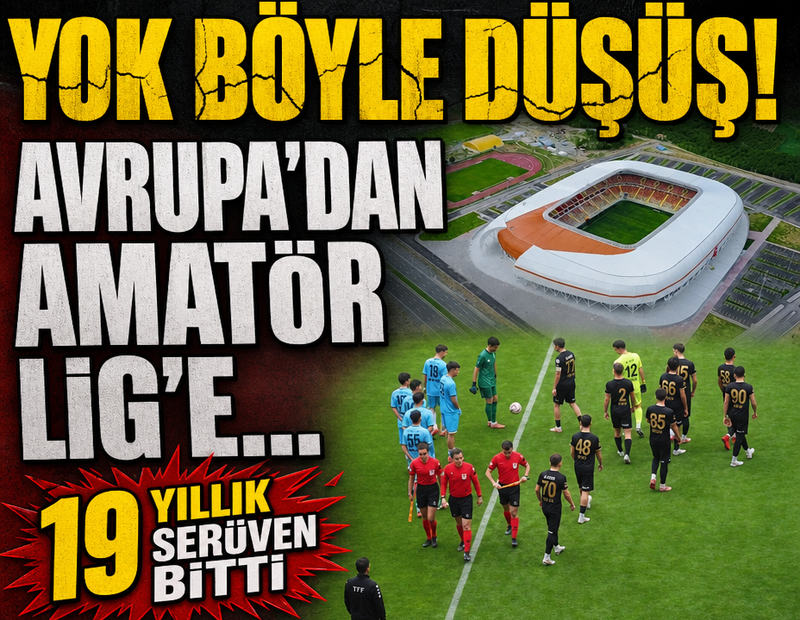 Yok böyle düşüş! 19 yıllık serüven amatör kümede son buldu