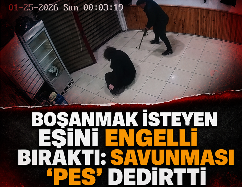 Boşanmak isteyen eşini engelli bıraktı: Savunması 'pes' dedirtti