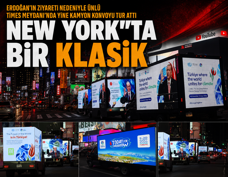 New York’ta reklam konvoyu