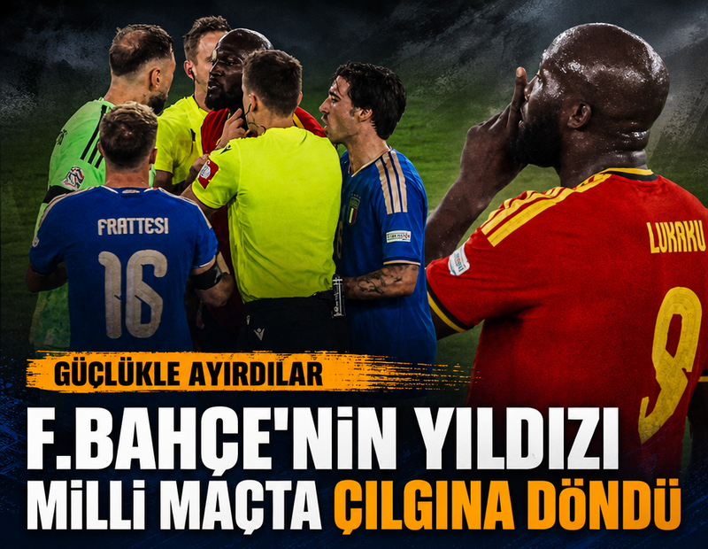 Fenerbahçe'nin yıldızı milli maçta çılgına döndü, güçlükle ayırdılar