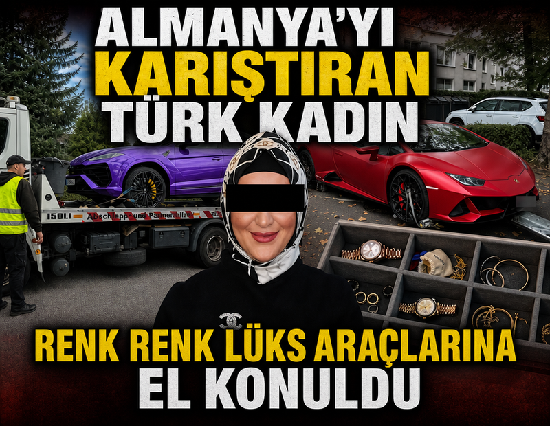 Almanya’yı karıştıran Türk kadın: Renk renk lüks araçlarına el konuldu