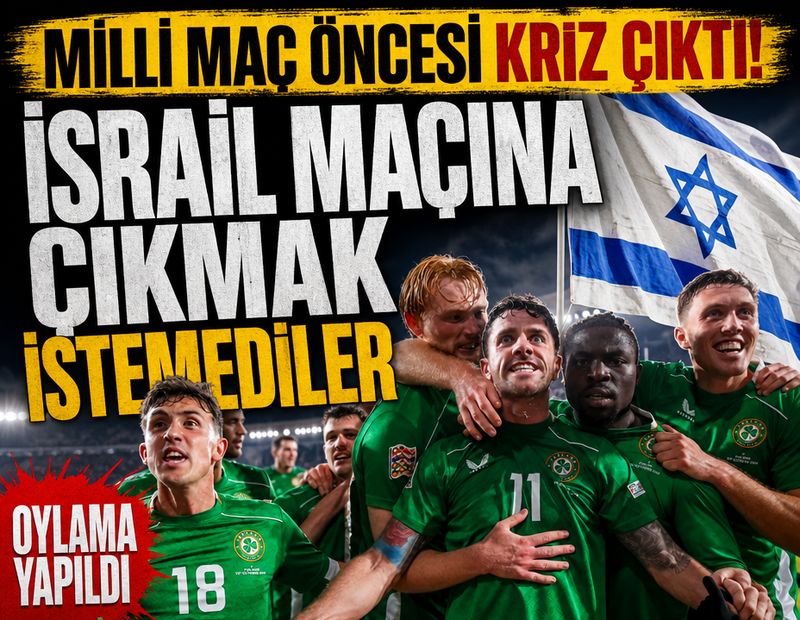 Milli maç öncesi kriz çıktı! İsrail maçı için oylama yapıldı