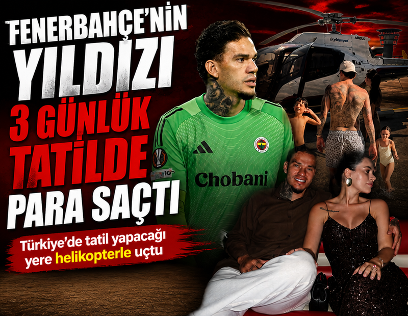 Fenerbahçe'nin yıldızı Türkiye'deki 3 günlük tatilinde para saçtı