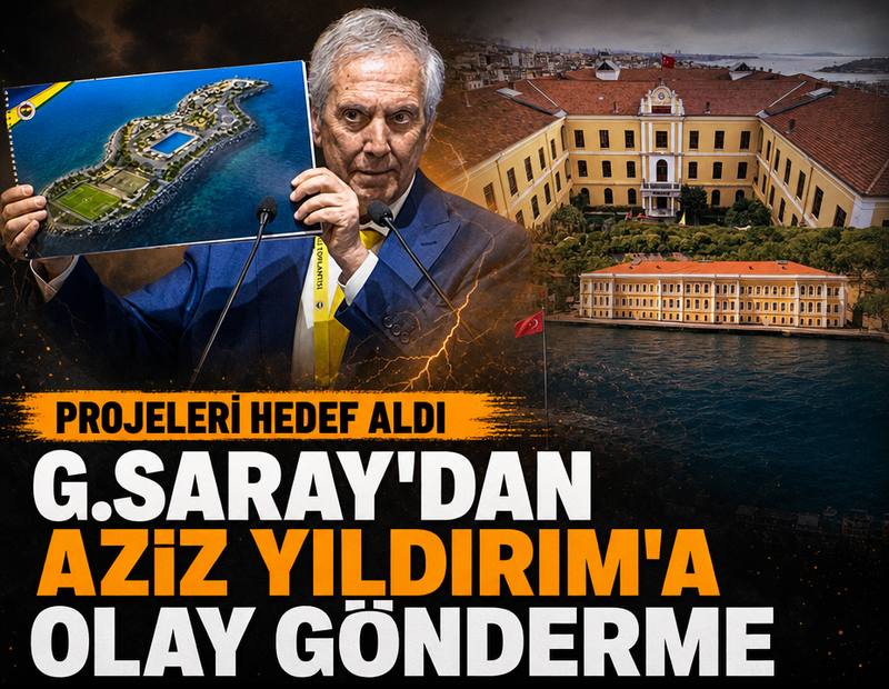 Galatasaray'dan Aziz Yıldırım'a olay gönderme