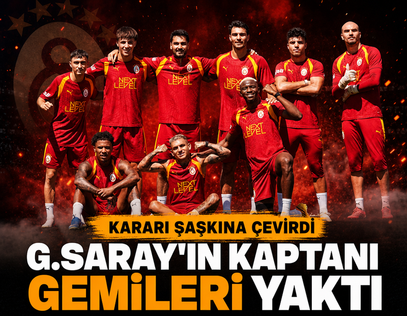Galatasaray'ın kaptanı gemileri yaktı, devreyi bekliyor