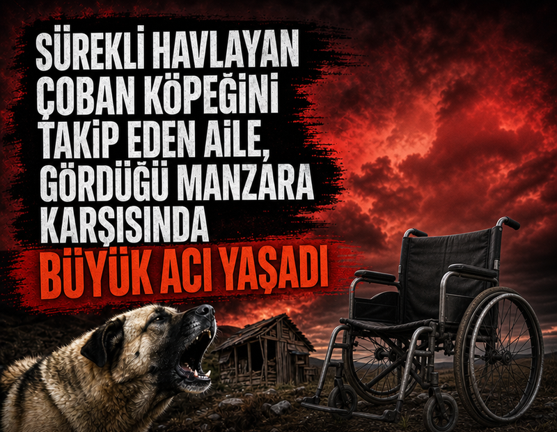 Sürekli havlayan çoban köpeğini takip eden aile, gördüğü manzara karşısında büyük acı yaşadı