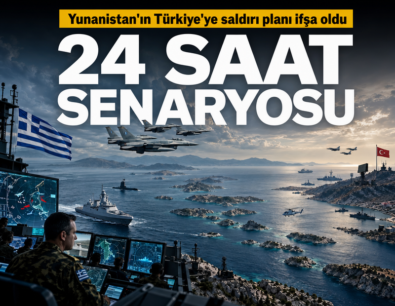 Yunanistan'ın Türkiye'ye saldırı planı ifşa oldu: 24 saat senaryosu!