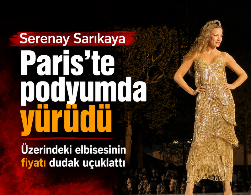 Serenay Sarıkaya’nın altın sarısı elbisesi servet değerinde çıktı