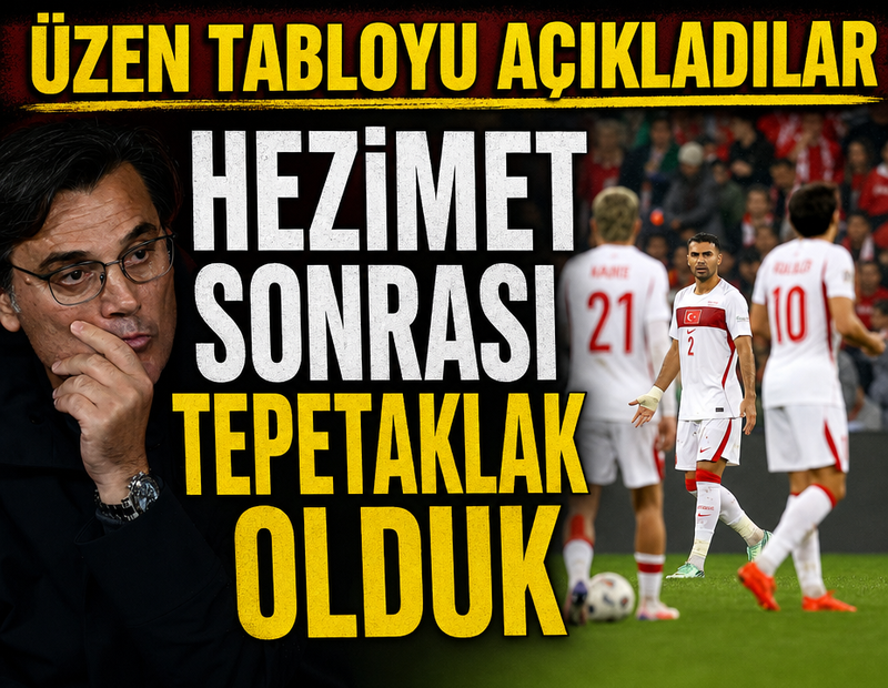 Milli Takım hezimet sonrası tepetaklak oldu! Üzen tabloyu açıkladılar