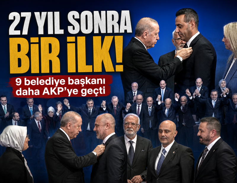 9 belediye başkanı AKP'ye katıldı