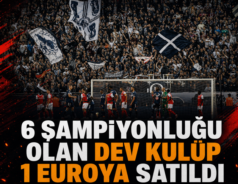 6 şampiyonluğu bulunan dev kulüp 1 euroya satıldı