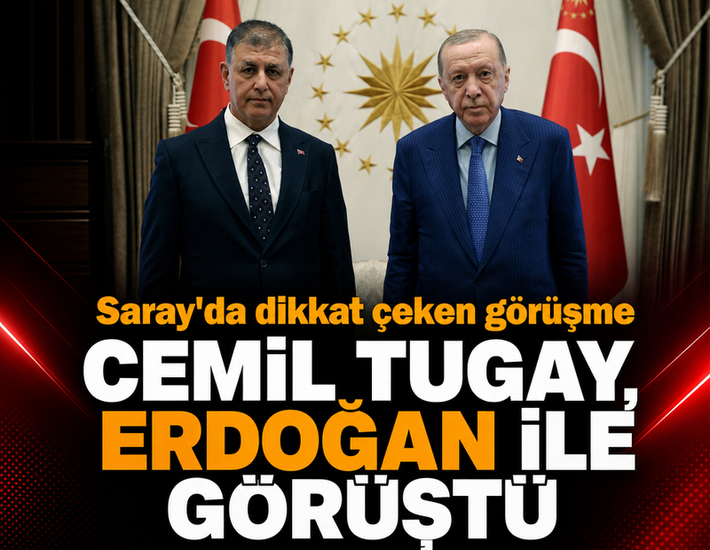 Beştepe'de dikkat çeken görüşme: Cemil Tugay Erdoğan ile bir araya geldi