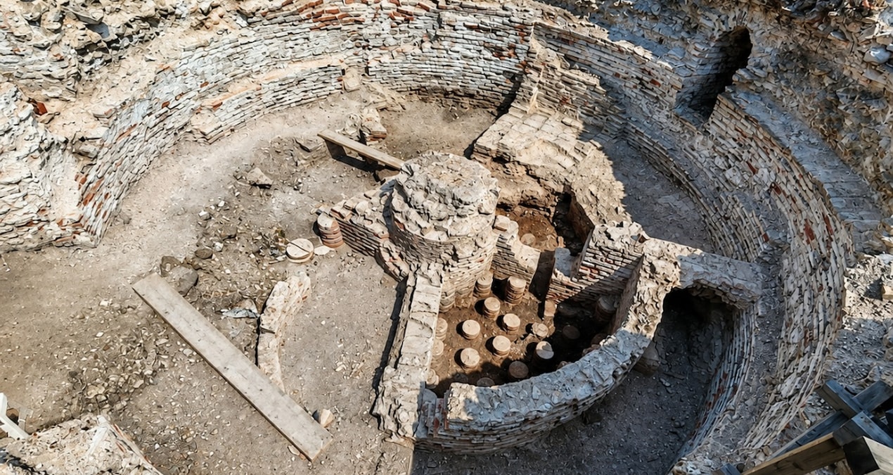 1700 yıllık sarayın kulesinde keşfedildi: Yerden ısıtması bile varmış
