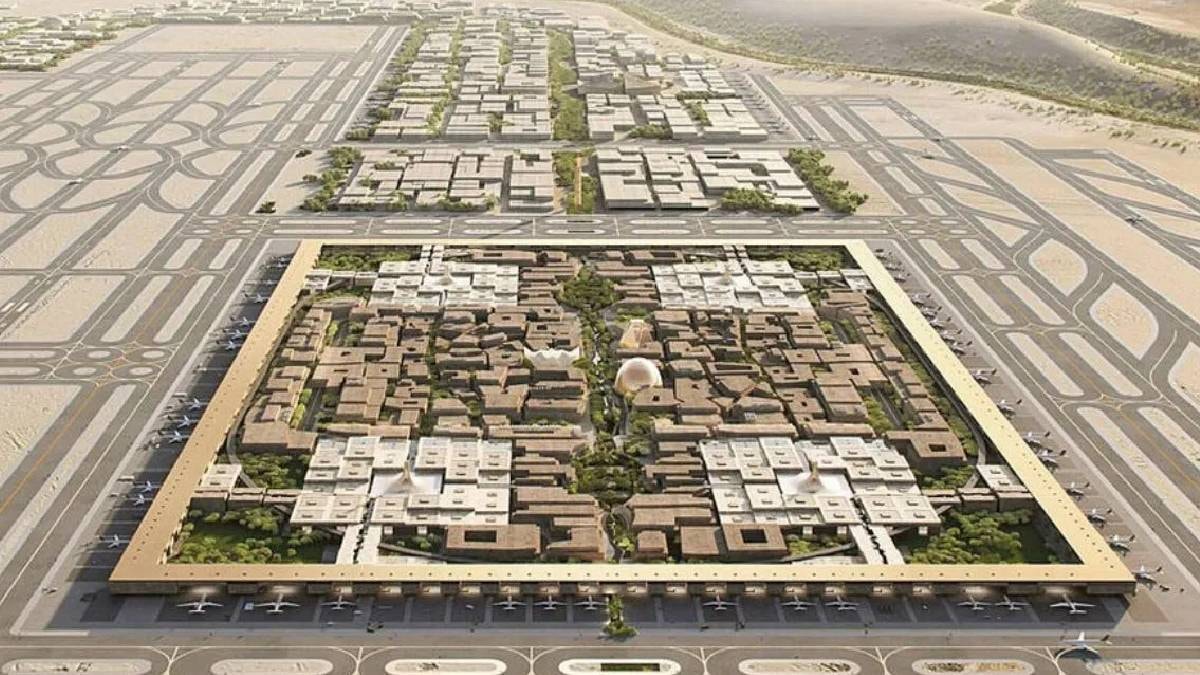 Dünyanın en büyük havaalanı: Çölün ortasında gören koca şehir sanıyor