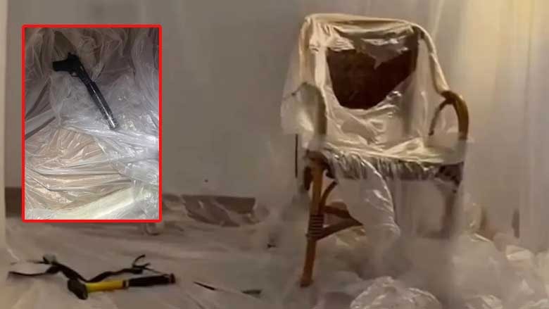 Lüks villada duvarları plastik kaplı işkence odası ortaya çıktı 