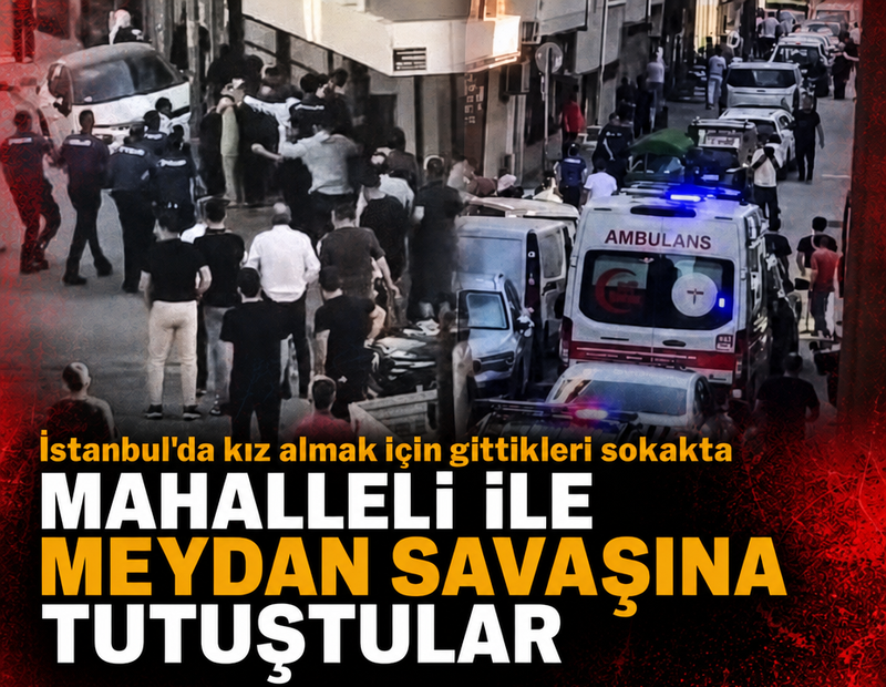 İstanbul'da gelin alma merasimi karıştı: Tekmeler havada uçuştu