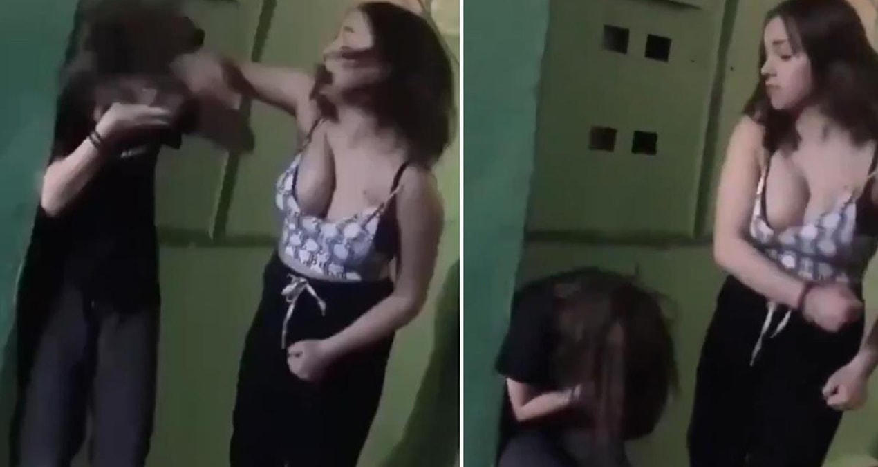 Okul koridorunda "Sevgilime yan baktın" kavgası