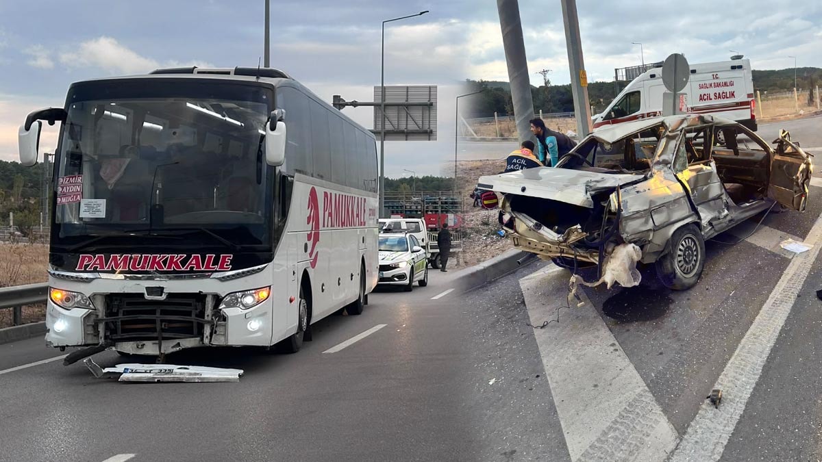Çanakkale’de yolcu otobüsü ile otomobil çarpıştı! Can kayıpları var