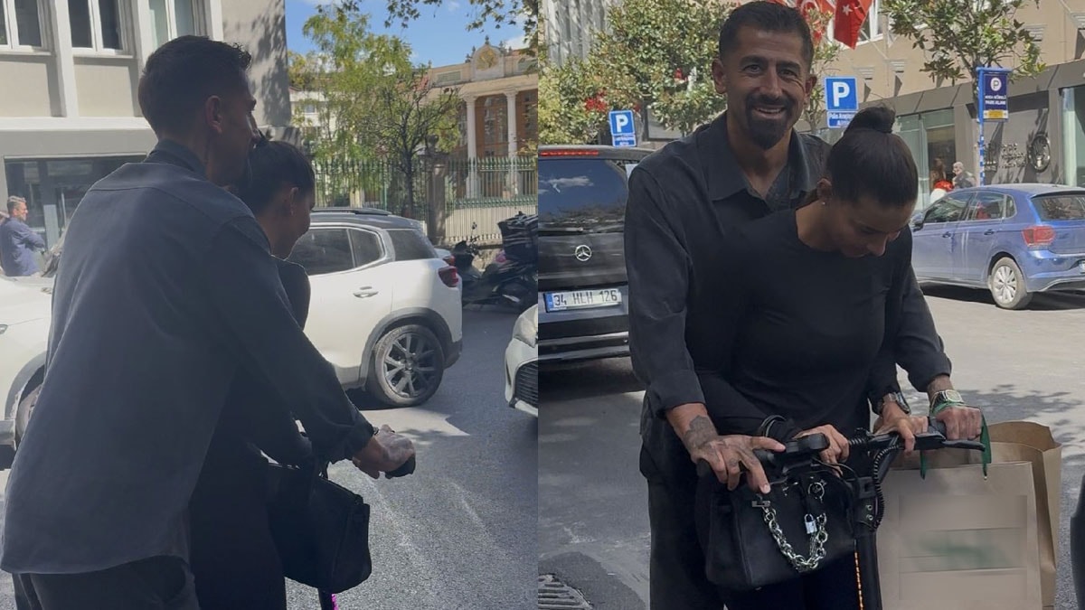 Ünlü futbolcu ters yönde gitti: Scooter görüntüleri tepki çekti
