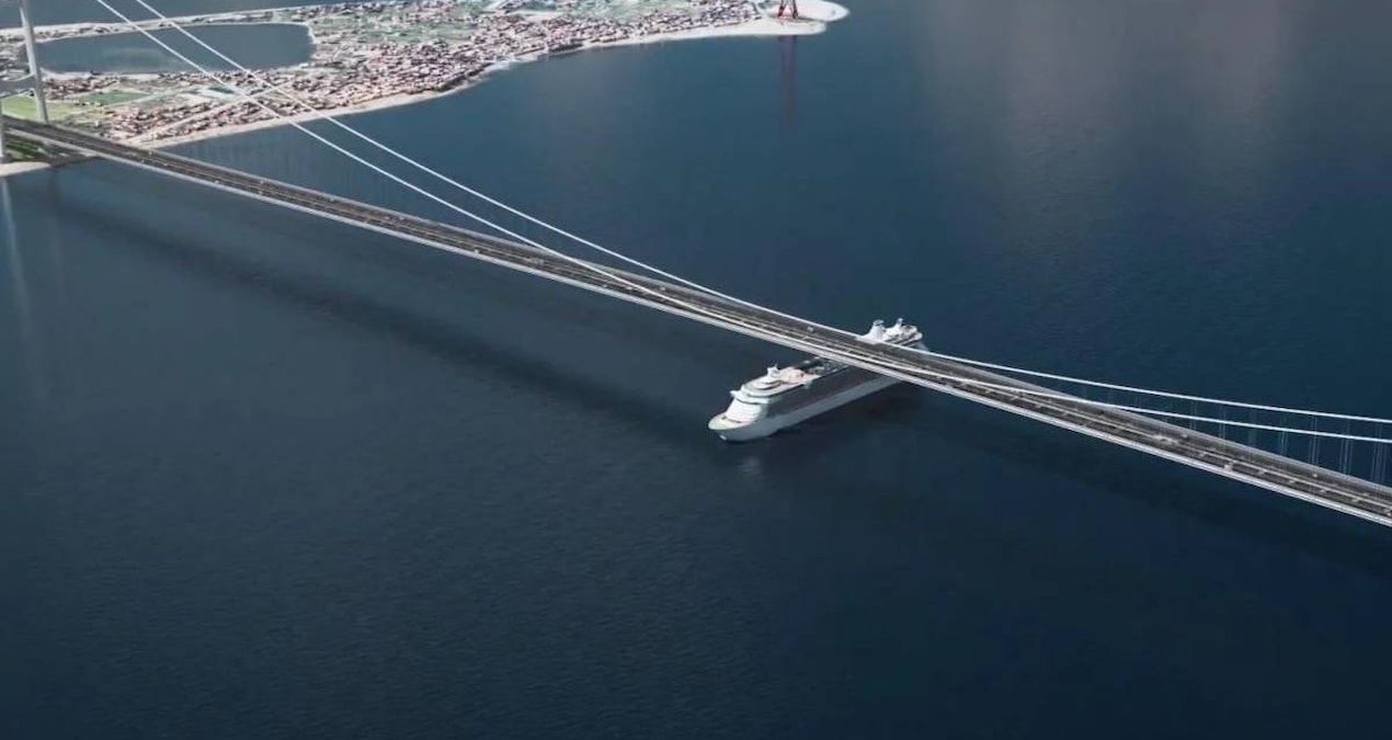 Dünyanın en uzun asma köprüsü inşa ediliyor: Bir ilk olacak