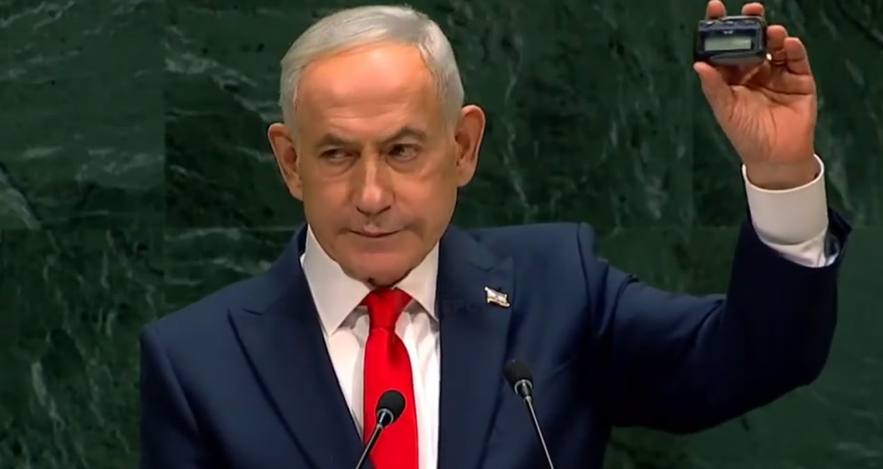 BM kürsüsünde yuhalanan Netanyahu, dünyayı bu cihazla tehdit etti