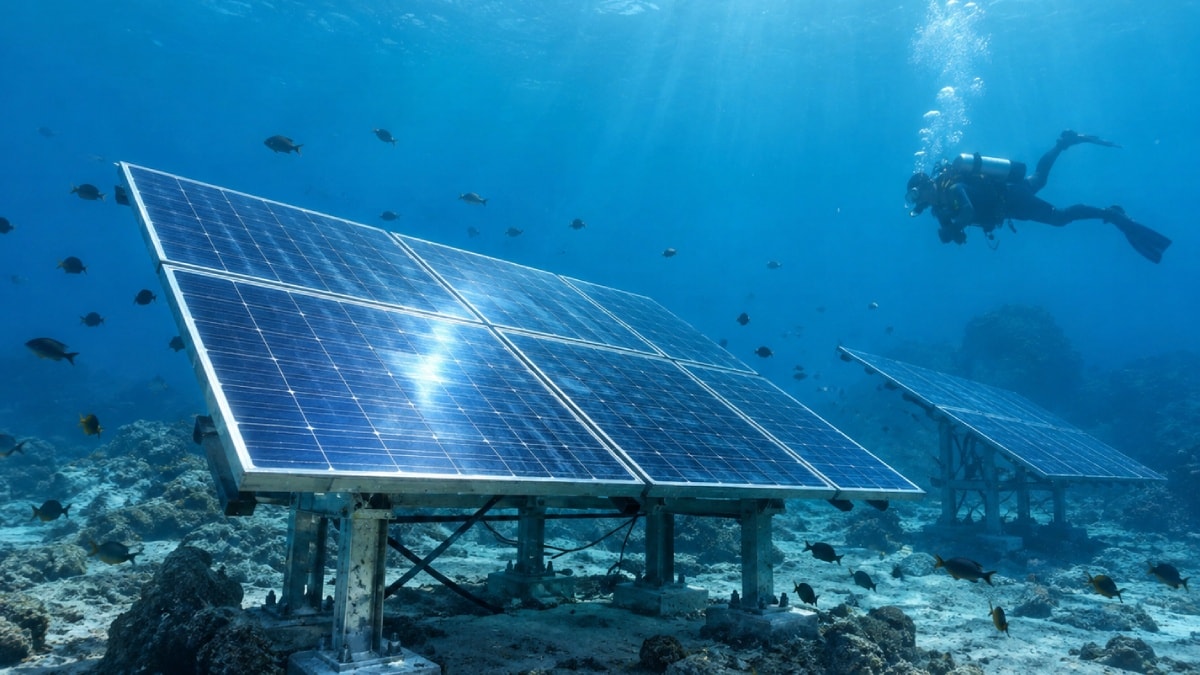Güneş enerjisinin yeni adresi denizin altı oldu: Artık suyun altında da çalışıyor