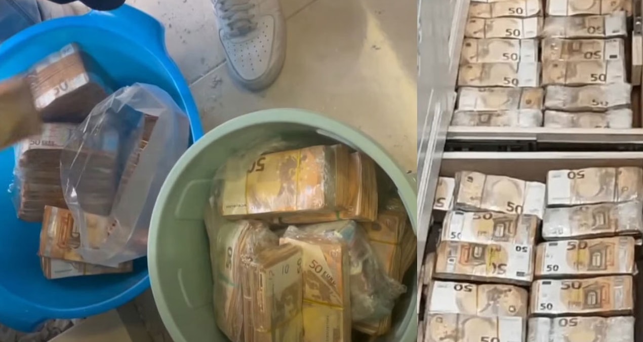 Evin duvarından 178 milyon lira çıktı: Kovayla taşıdılar