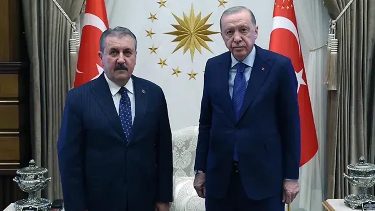 Cumhurbaşkanı Erdoğan, BBP Genel Başkanı Destici'yi kabul etti