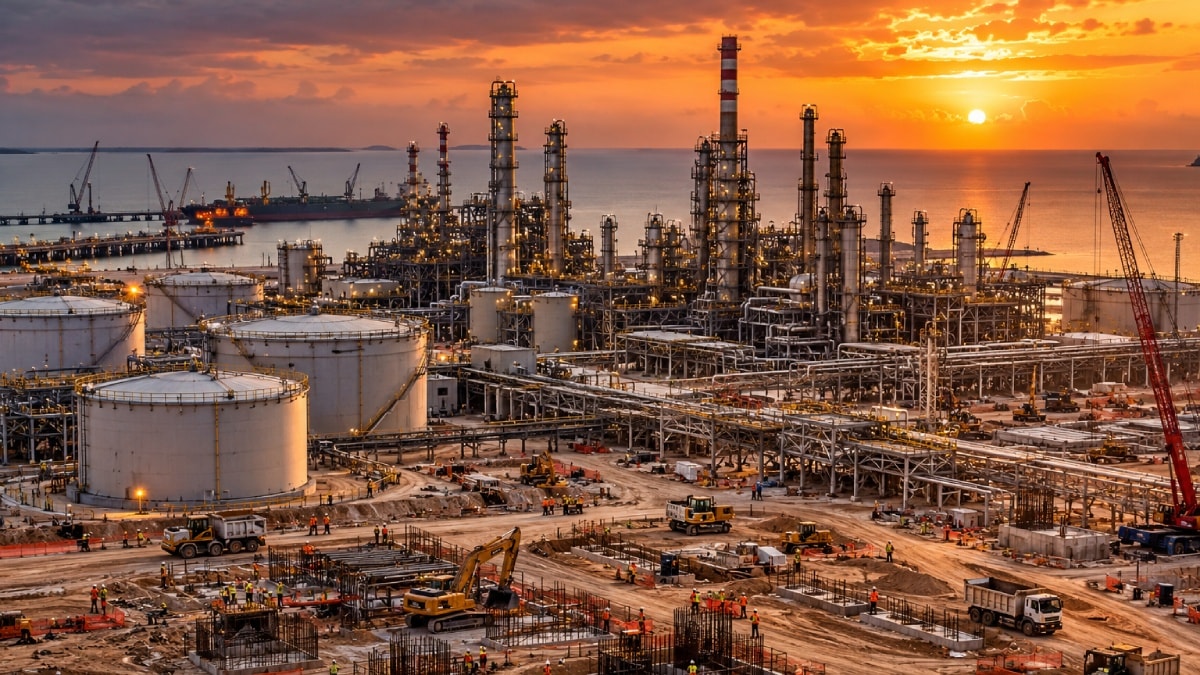 16 milyar dolarlık dev rafinerinin temeli atıldı: Her gün 700 bin varil petrol işleyecek