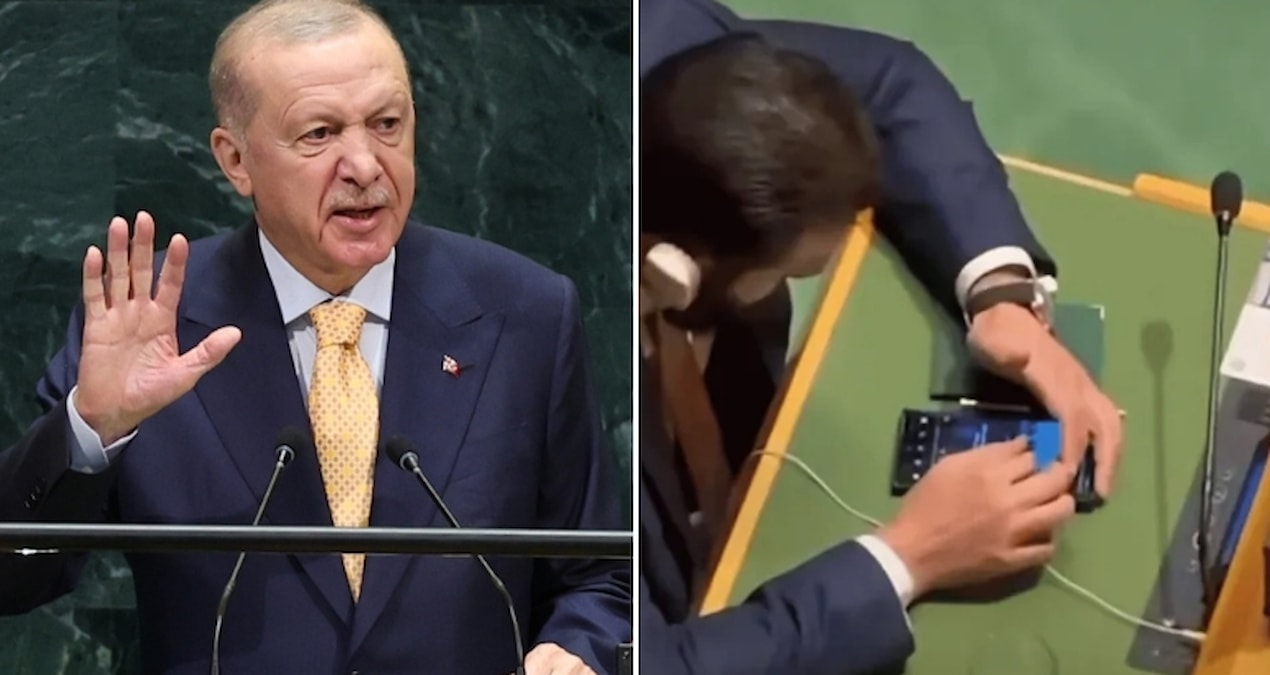 Erdoğan konuştu, Şara telefonundan kafasını kaldırmadı
