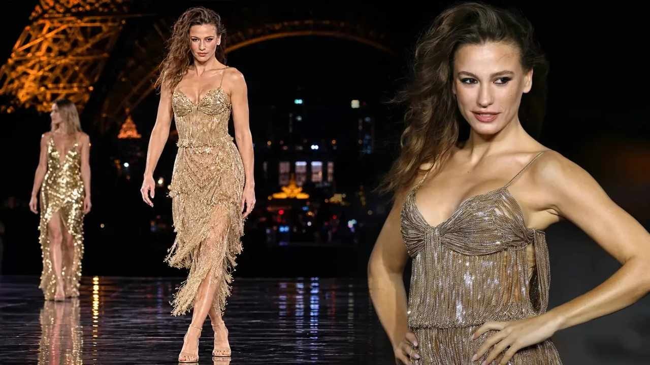 Serenay Sarıkaya’nın altın sarısı elbisesi servet değerinde çıktı