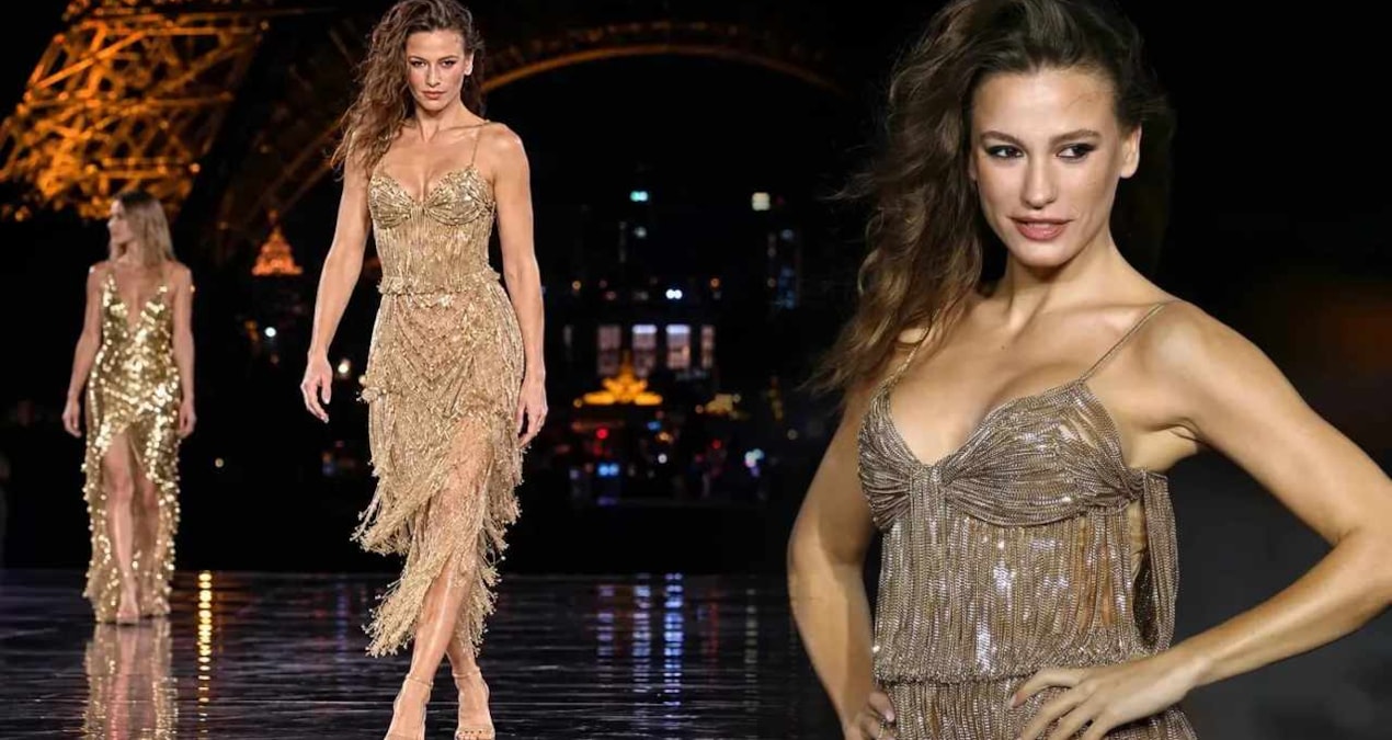 Serenay Sarıkaya’nın altın sarısı elbisesi servet değerinde çıktı