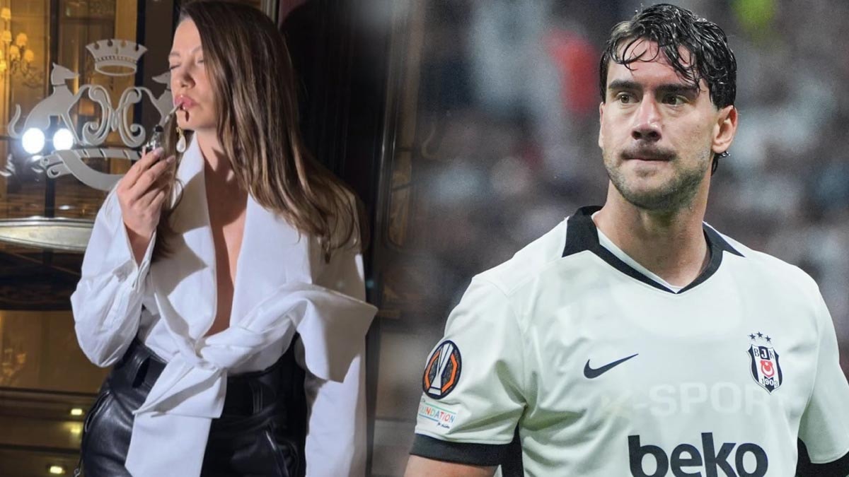 Vlahovic'ten Serenay Sarıkaya'ya sürpriz! O fotoğrafı beğendi