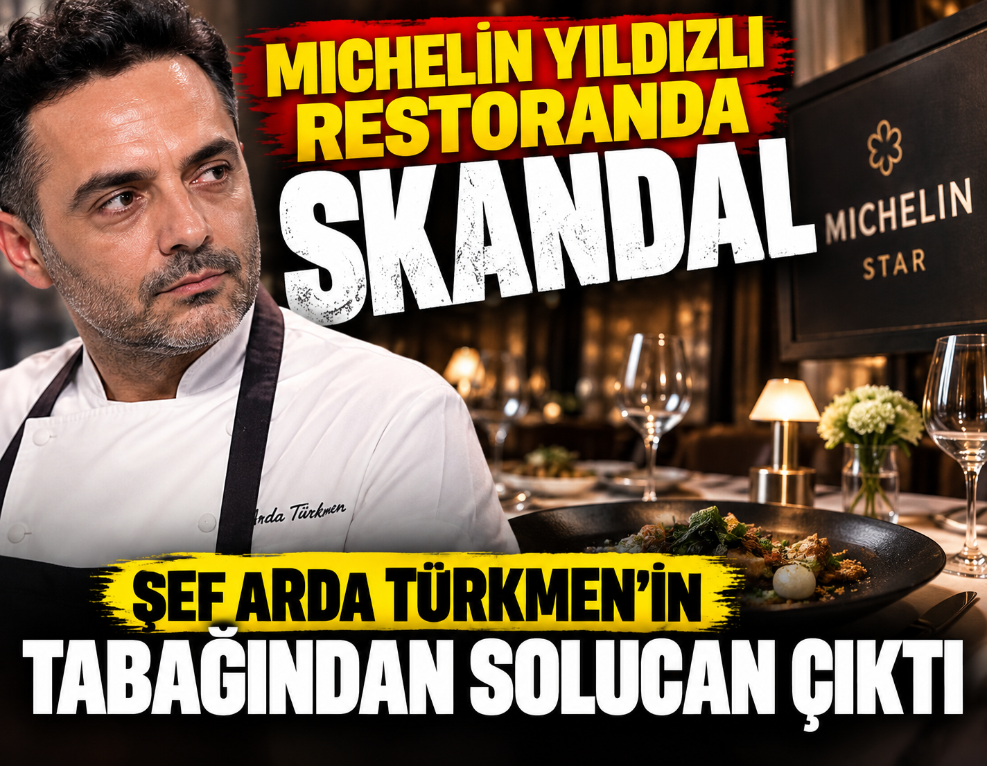 Ünlü restoranda tabaktan solucan çıktı, Türk şef şoke oldu