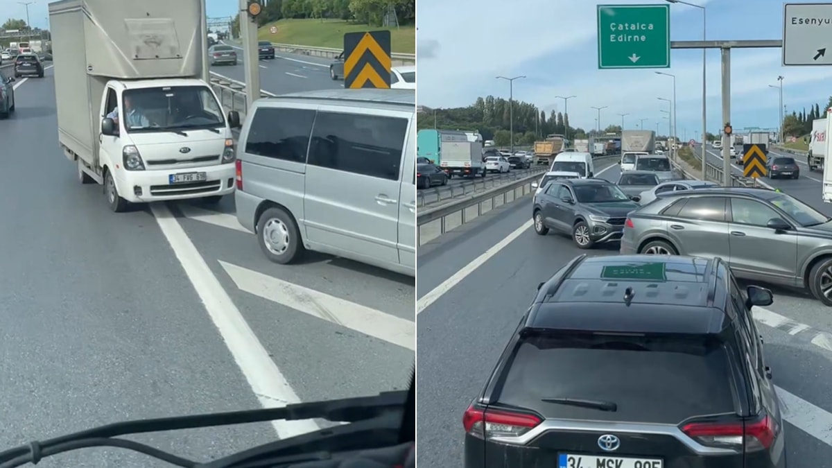 Pes dedirten hareket! Trafikten kaçmak için ters yöne girdiler