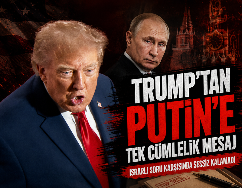Trump’tan Putin’e tek cümlelik mesaj: Israrlı soru karşısında sessiz kalamadı