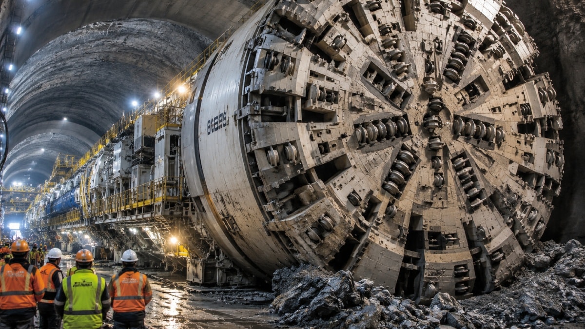 Dev makineleri yerin altına indirdiler: 26 kilometre boyunca şehrin altını oyacak