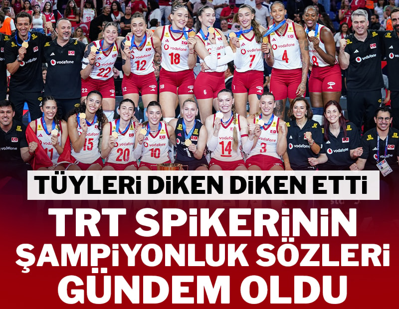 TRT spikerinin şampiyonluk sözleri gündem oldu! Tüyleri diken diken etti