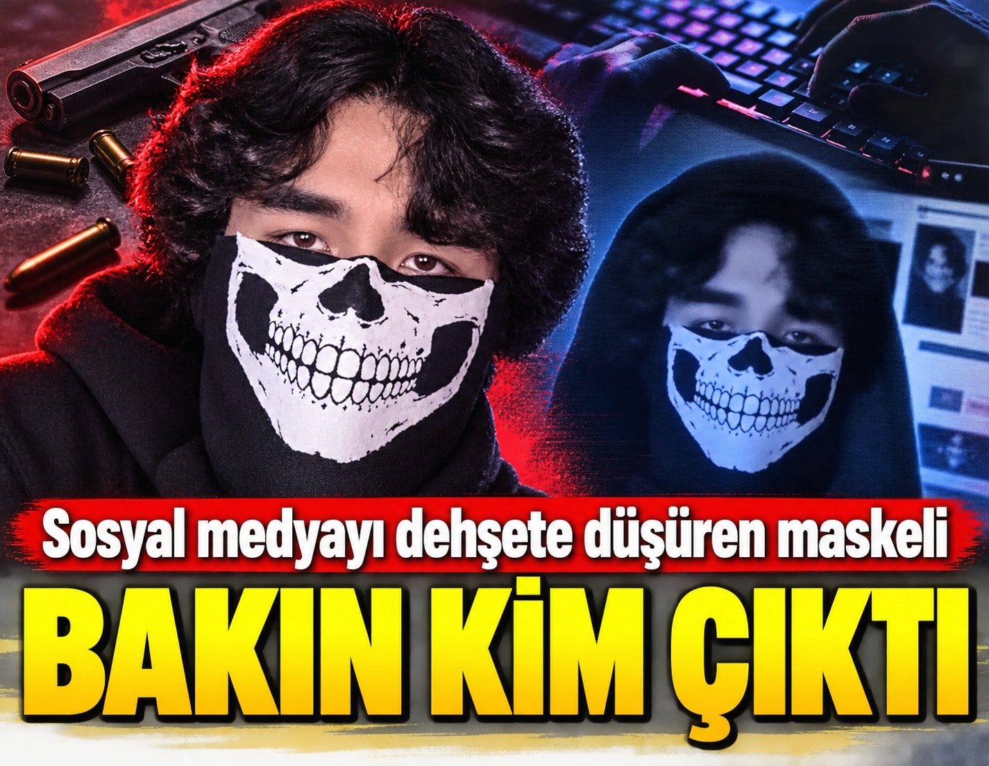 Sosyal medyayı dehşete düşüren maskeli  bakın kim çıktı