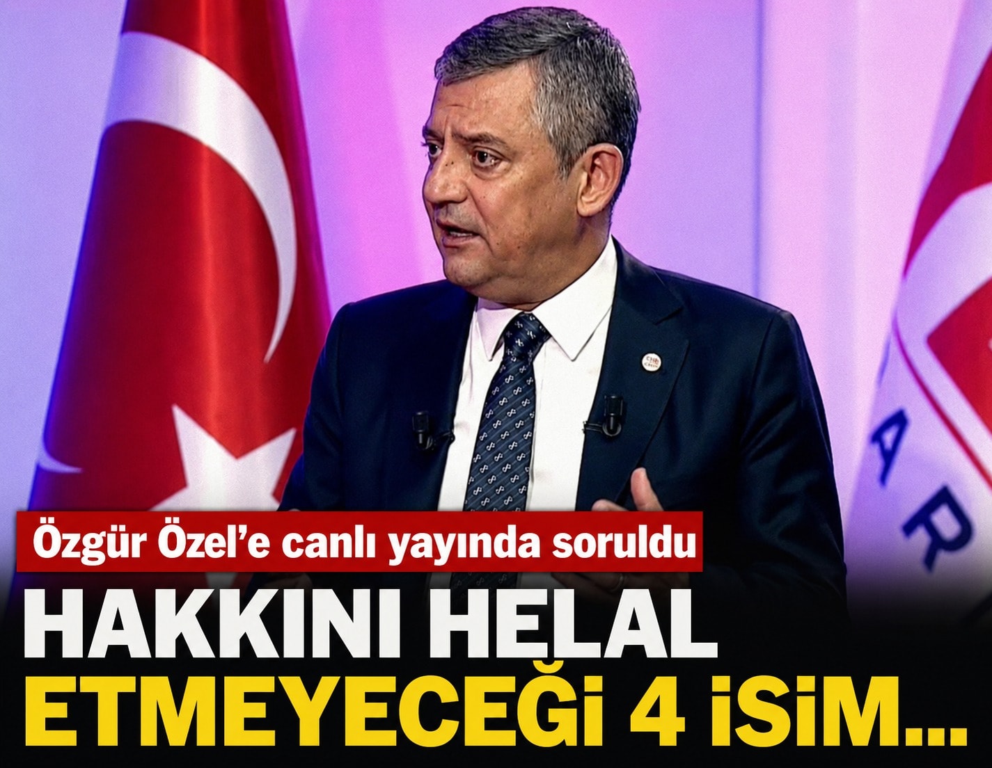 Özgür Özel'e canlı yayında soruldu: Hakkını helal etmeyeceği 4 isim...