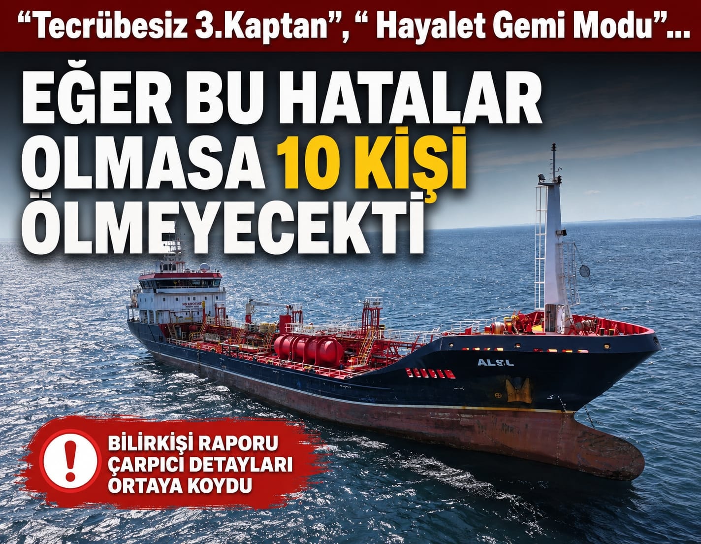 Gemi kazasına ilişkin bilirkişi raporunda çarpıcı detaylar: 'Tecrübesiz kaptan, hayalet mod'